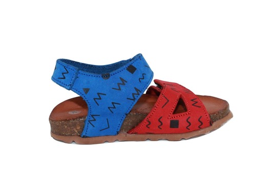 Босоножки Trend Sandals для мальчиков сине-красного цвета Фото 4