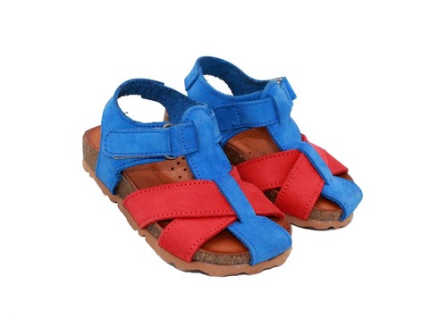 Сандалии Trend Sandals для мальчиков сине-красные с закрытым носком Фото 1