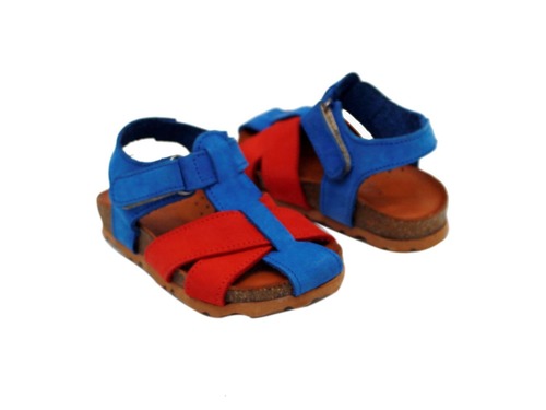Сандалии Trend Sandals для мальчиков сине-красные с закрытым носком Фото 2