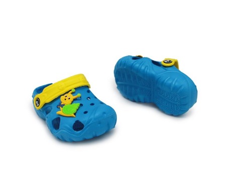 Кроксы Jose Amorales голубого цвета с улиткой Фото 2