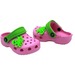 Кроксы Jose Amorales для девочек розового цвета с осьминогом.