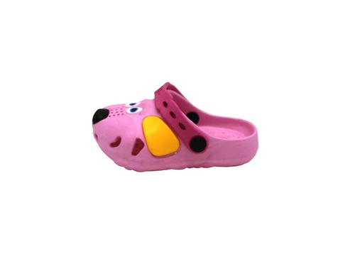 Кроксы Jose Amorales для девочек розовые с мордочкой щенка. Фото 2