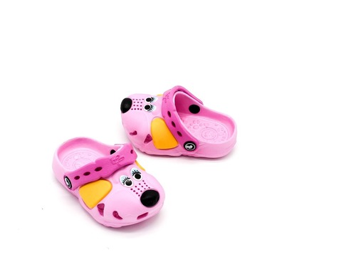 Кроксы Jose Amorales розовая собачка для девочек Фото 2