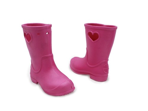 Резиновые сапоги Jose Amorales для девочек розового цвета. Фото 2