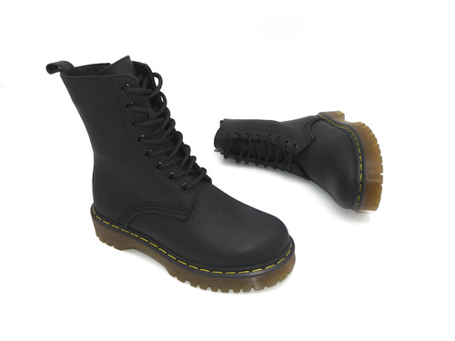 Ботинки Sandalik кожаные черные мат Фото 4