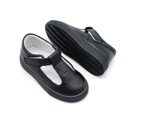 Туфли Sandalik для девочек черного цвета Фото 2