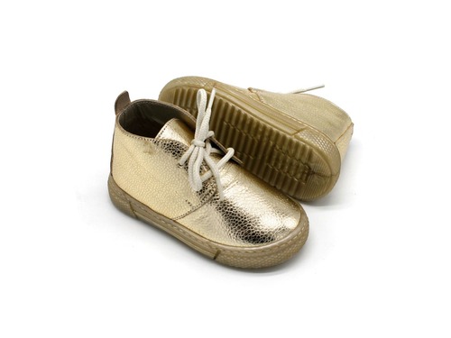Ботинки Sandalik для девочек золотого цвета Фото 3