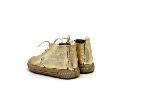 Ботинки Sandalik для девочек золотого цвета Фото 4