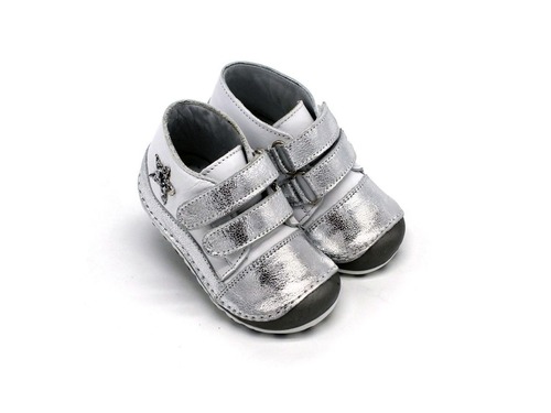 Ботиночки Sandalik для девочек серебро Фото 1