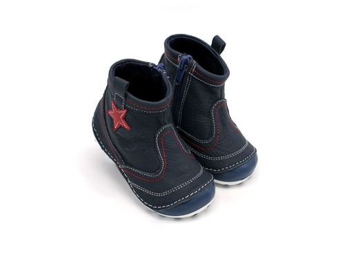 Ботиночки Sandalik синие с звездой. Фото 1