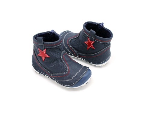 Ботиночки Sandalik синие с звездой. Фото 3