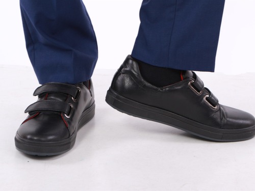 Туфли Sandalik для мальчиков  черные с липучками Фото 1