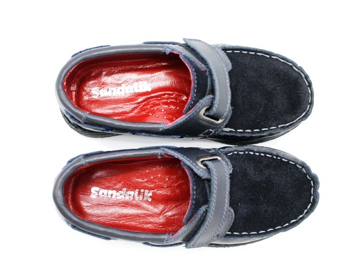 Туфли Sandalik для мальчиков темно-синие Фото 2