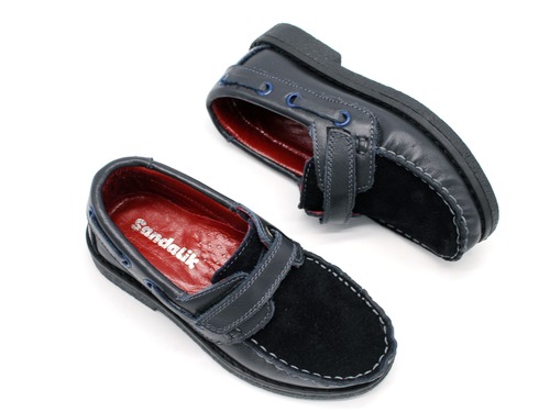 Туфли Sandalik для мальчиков темно-синие Фото 3