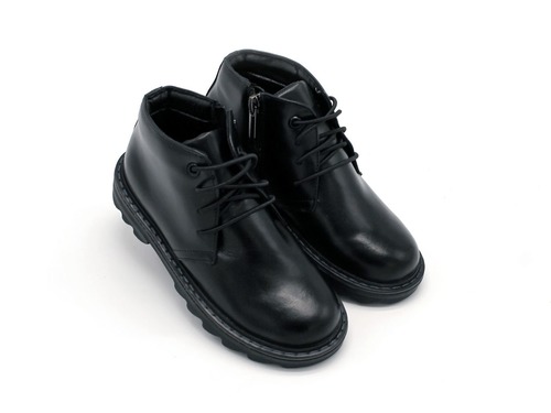 Ботинки Sandalik для мальчиков черные утеплённые Фото 1