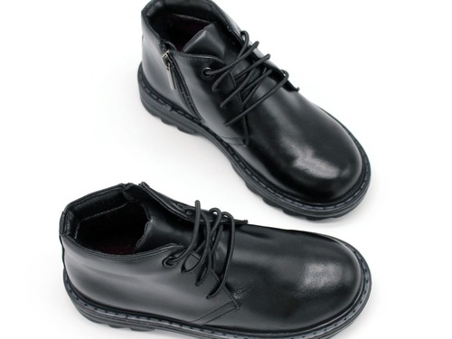 Ботинки Sandalik для мальчиков черные утеплённые Фото 2