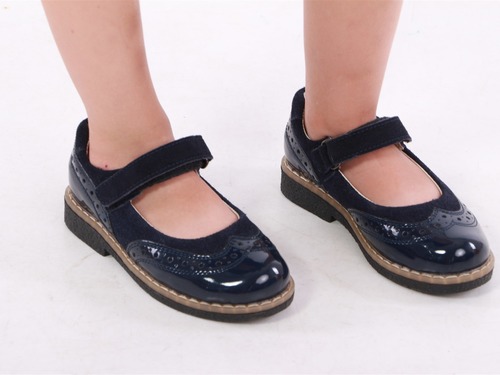 Туфли-оксфорды Sandalik для девочек темно-синие Фото 4
