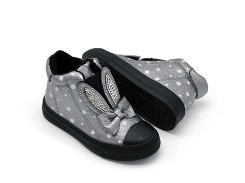 Ботинки Jong Golf для девочек серебро утепленные. Фото 2