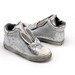 Ботинки Jong Golf для девочек серебро в горошек утепленные.
