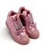 Ботинки Jong Golf для девочек розовые в горошек утепленные.
