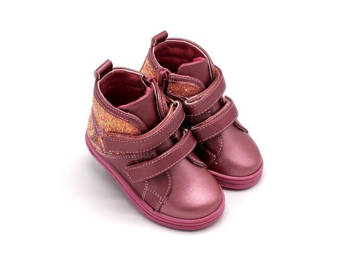 Ботинки Сказка для девочек розовые утеплённые. Фото 1