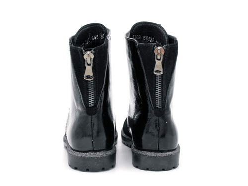 Ботинки Sandalik для девочек черные лак. Фото 5