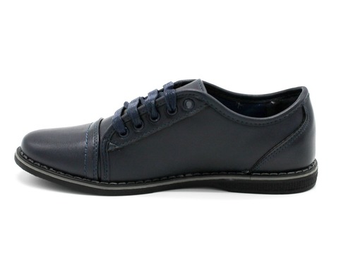 Туфли Tom M для мальчиков темно-синие с шнурками Фото 5