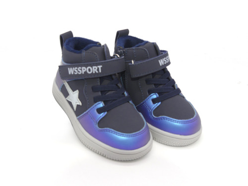 Ботинки Weestep сине-голубые со звездой Фото 1