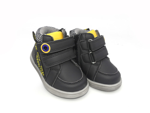 Ботинки Ladabb черные с желтым Фото 1