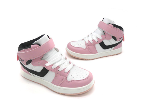 Ботинки Канарейка бело-розовые хайтопы Фото 4