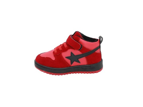 Ботинки Fashion  красные с принтом звезды Фото 3