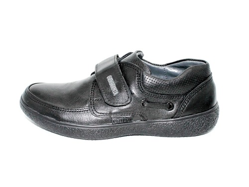 Туфли Constanta для мальчиков черные с липучкой Фото 2