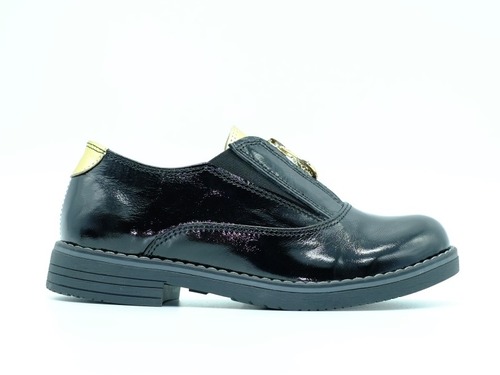 Туфли Constanta с замочком черные для девочек Фото 2