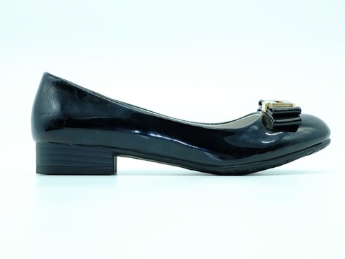 Туфли Clibee для девочек чёрные эко кожа. Фото 2