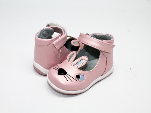 Туфли Ladabb для девочек розовые зайчики Фото 4