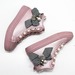 Ботинки Jong Golf для девочек розовые с бантиком