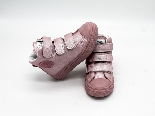 Ботинки Jong Golf для девочек розовые с липучками Фото 5