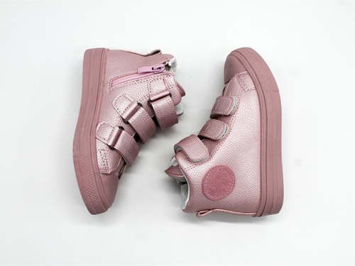 Ботинки Jong Golf для девочек розовые с липучками Фото 7
