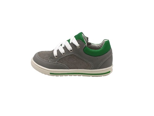 Туфли Beeko для мальчиков серого цвета с зелёными вставками Фото 3