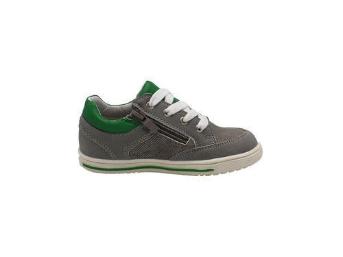 Туфли Beeko для мальчиков серого цвета с зелёными вставками Фото 4