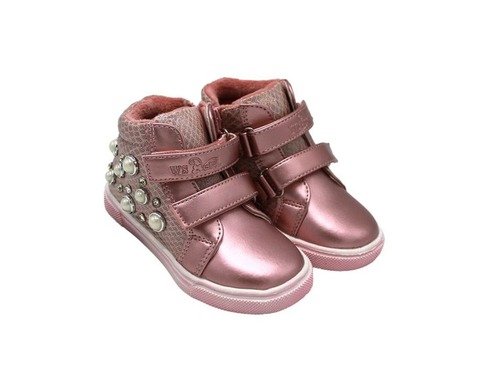 Ботинки Weestep для девочек розового цвета утеплённые Фото 1