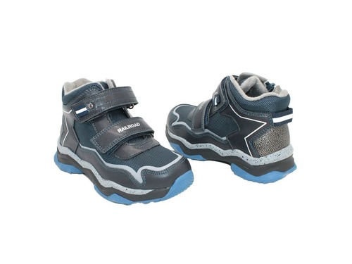 Ботинки Weestep для мальчиков тёмно-синего цвета утеплённые Фото 2