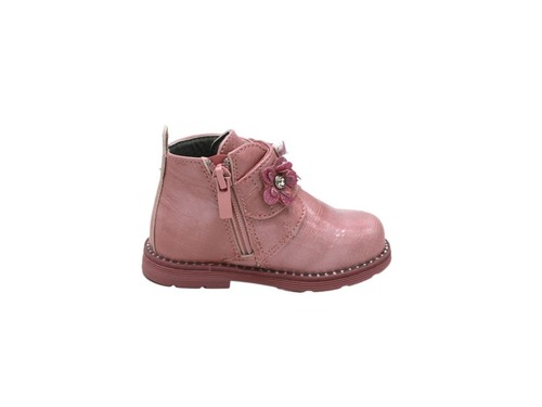 Ботинки Clibee для девочек розового цвета лакированные Фото 4