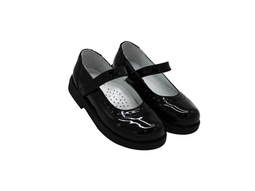 Туфли Sandalik для девочек чёрные лаковые Фото 1