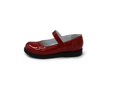 Туфли Sandalik для девочек красного цвета лакированные Фото 3