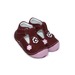 Туфли Sandalik для девочек бордового цвета с цветочком
