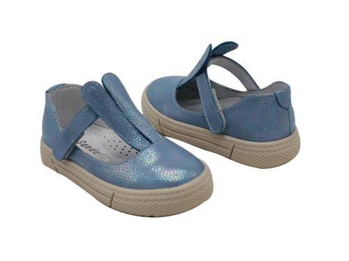 Туфли Sandalik для девочек голубого цвета Фото 2