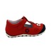 Туфли Sandalik для девочек красного цвета с цветочками