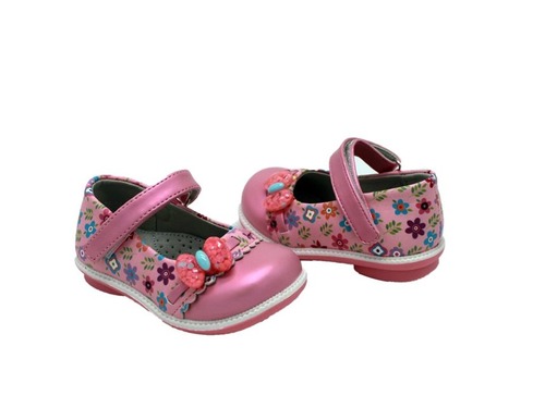 Туфли Tom M для девочек в цветочек розового цвета Фото 2