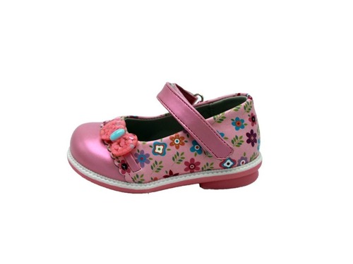 Туфли Tom M для девочек в цветочек розового цвета Фото 3